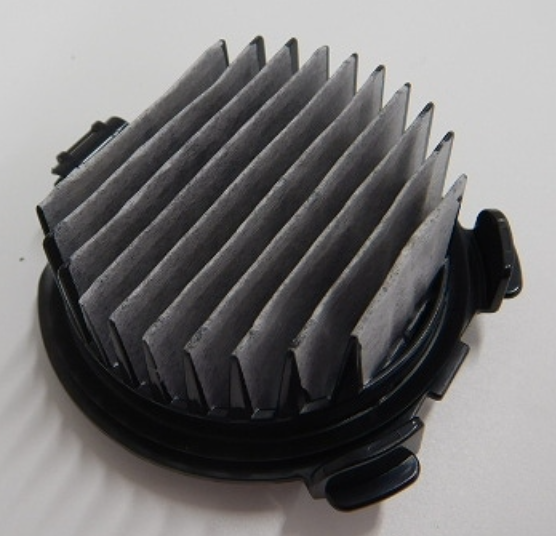 alt="日本のサイクロン式コードレス掃除機によく見られるジャバラフィルターのイメージ写真"